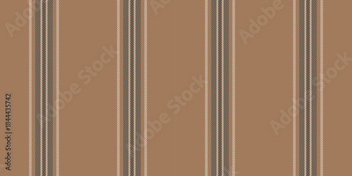 Silk stripe fabric textile, structure pattern vector seamless. Site vertical lines background texture in orange and pastel colors.