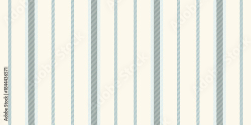 Feriodic pattern textile stripe, romantic fabric texture background. Jerfect lines vector vertical seamless in sea shell and cyan colors.