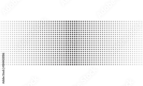 Abstract Halftone Dot Gradient Background. Minimal monochrome halftone dots forming a smooth gradient, suitable for modern design, digital graphics, print layouts, and creative visual backgrounds.

