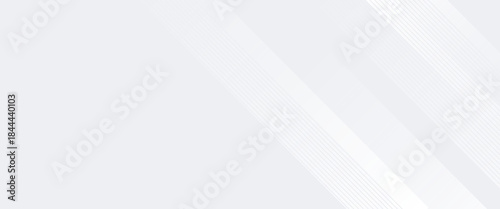 White luxury background with grey shadow diagonal stripes. Light elegant dynamic abstract BG. Trendy geometric neumorphism. Universal minimal 3d sale modern backdrop.