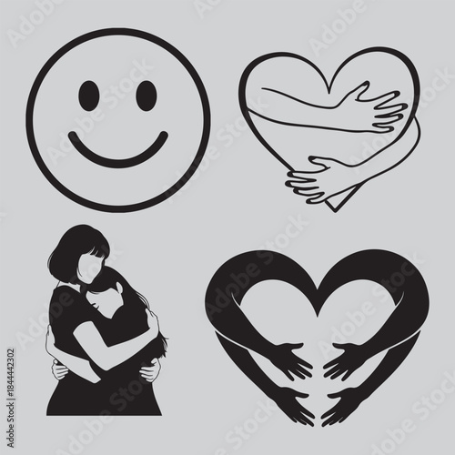 Emotional support and love symbols