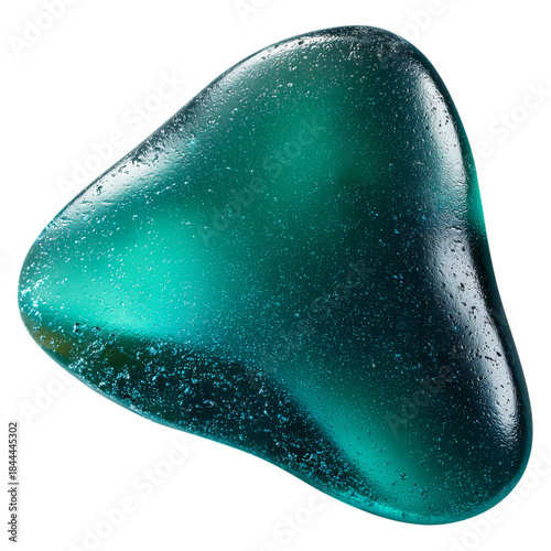 Beautiful Blue Mineral With Clear Surfaces Found in Nature