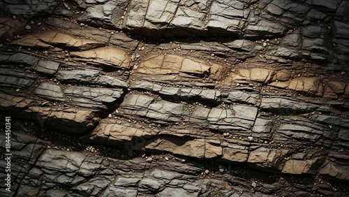 Textured Rock Formation - A Close-Up of Earths Geological Layers.