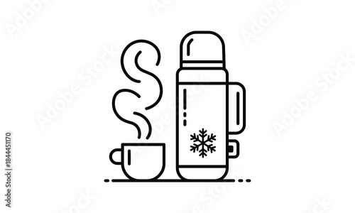 hot and cold drink containers with steam