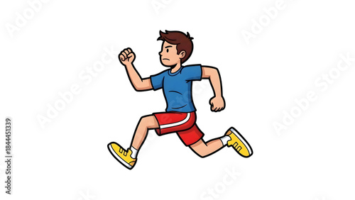 A charming cartoon chef in traditional uniform stirs a steaming pot, embodying the joyful spirit of culinary creation and the delicious results of dedicated food prep