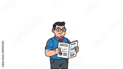 A charming cartoon chef in traditional uniform stirs a steaming pot, embodying the joyful spirit of culinary creation and the delicious results of dedicated food prep