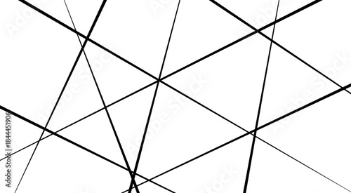 Abstract white background with random black lines, Abstract lines in black and white tone of many squares and rectangle.