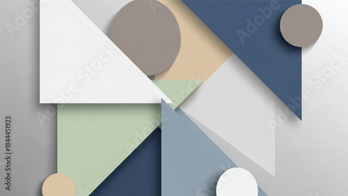 Geometric Shapes in Various Colors and Angles.