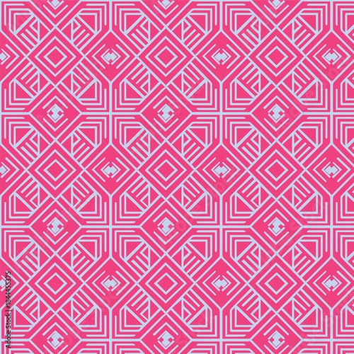seamless geometric pattern with hearts