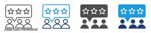 customer experience icon sheet with multiple style
