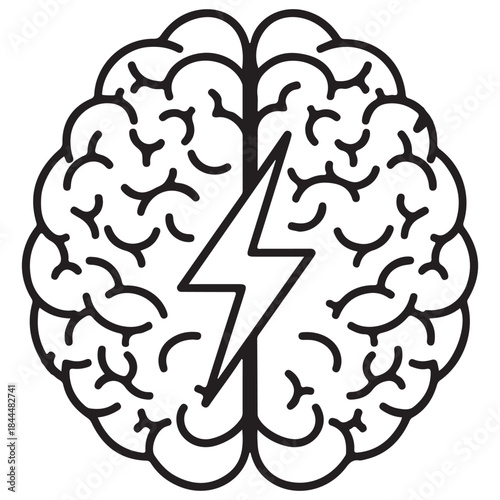 human brain vector illustration