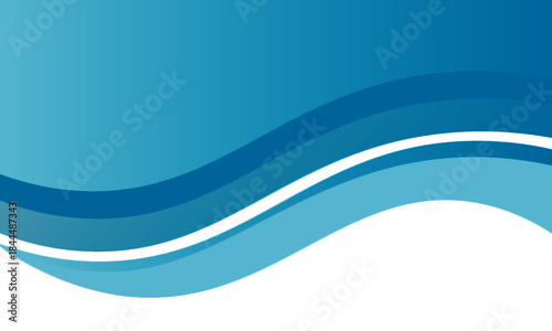 Blue and white business wave banner background. vector illustration design in eps 10.