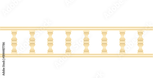 Wooden home fence. vector illustration