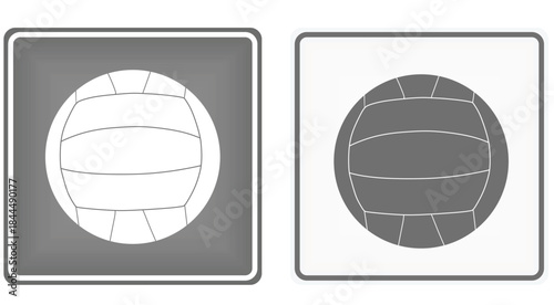 Volleyball playfield sign. vector illustration