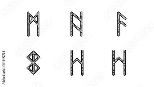 ancient norse runes symbols alphabet viking elder futhark runic inscriptions cultural heritage