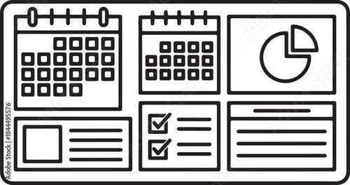 Business dashboard planning and task tracking
