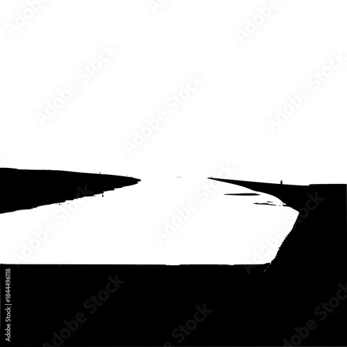 Can you believe this is real? explore the monochrome beauty of the horizon, a minimalist dreamscape today!