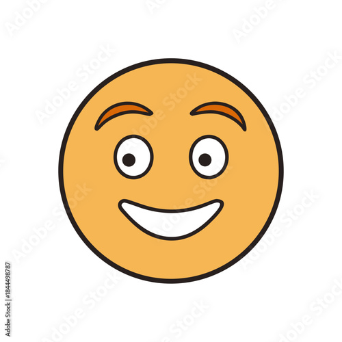 Confident emoji face