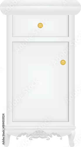 Home chest of drawers. vector