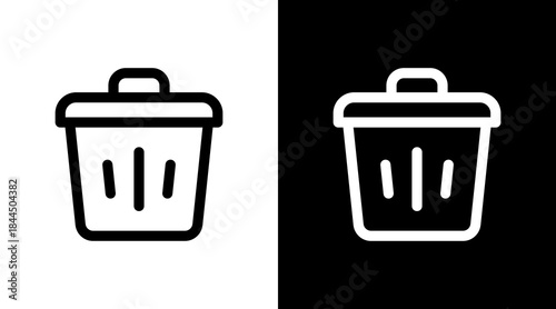 Delete With Icon Set Design