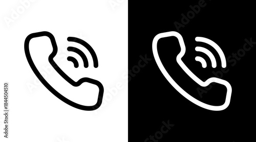 Phone With Icon Set Design