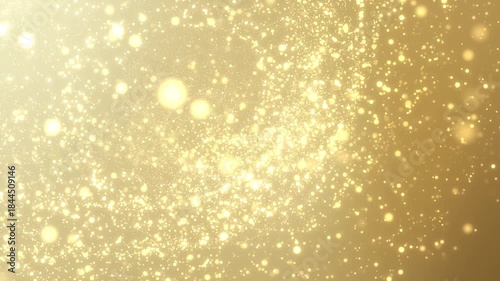 パーティクル　キラキラ　背景　金　ループ