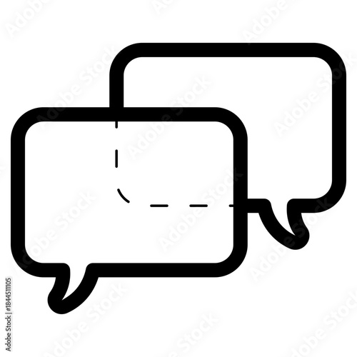 communication speech bubbles icon