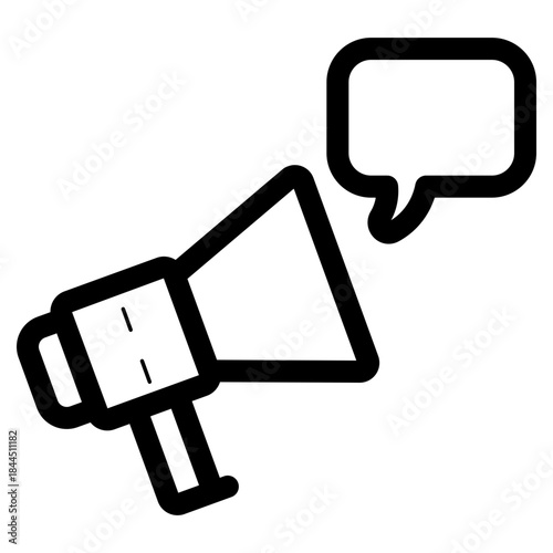 megaphone bullhorn marketing promotion icon