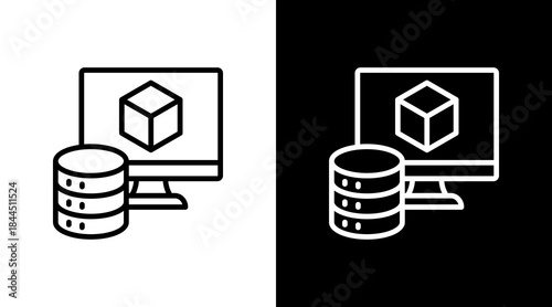 Virtual Machine With Icon Set Design
