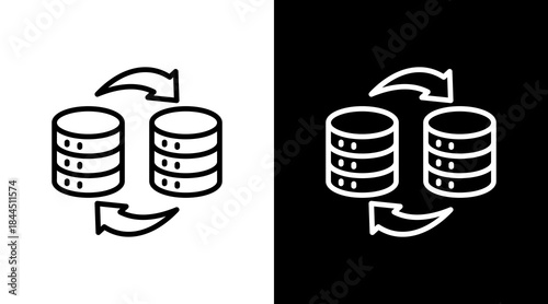 Database Migration With Icon Set Design
