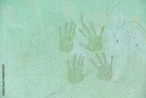 dirty hand stain with pencils stain for cleaning concept idea