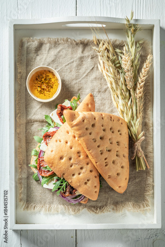 Homemade and healthy sandwi...