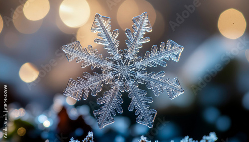 Snowflake on Glass