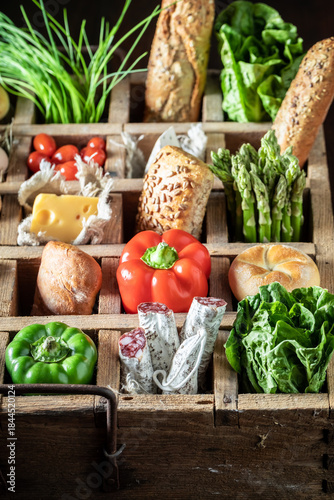 Tasty and healthy sandwich ...