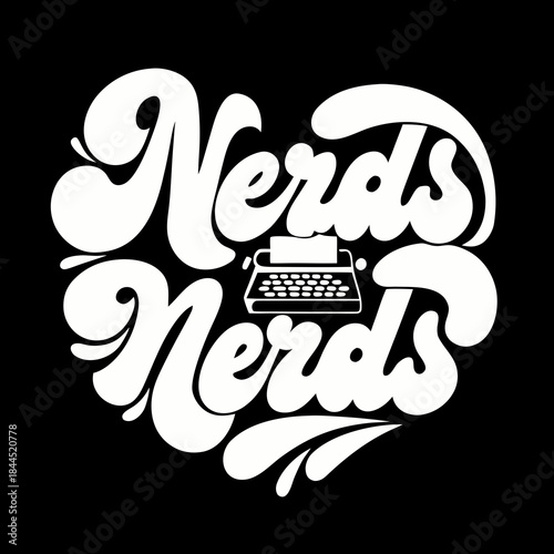 White retro typewriter and paper in heart shape vintage