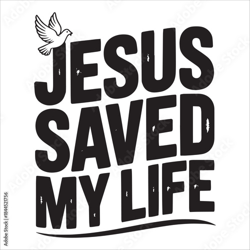 Jesus Saved My Life Dove Icon