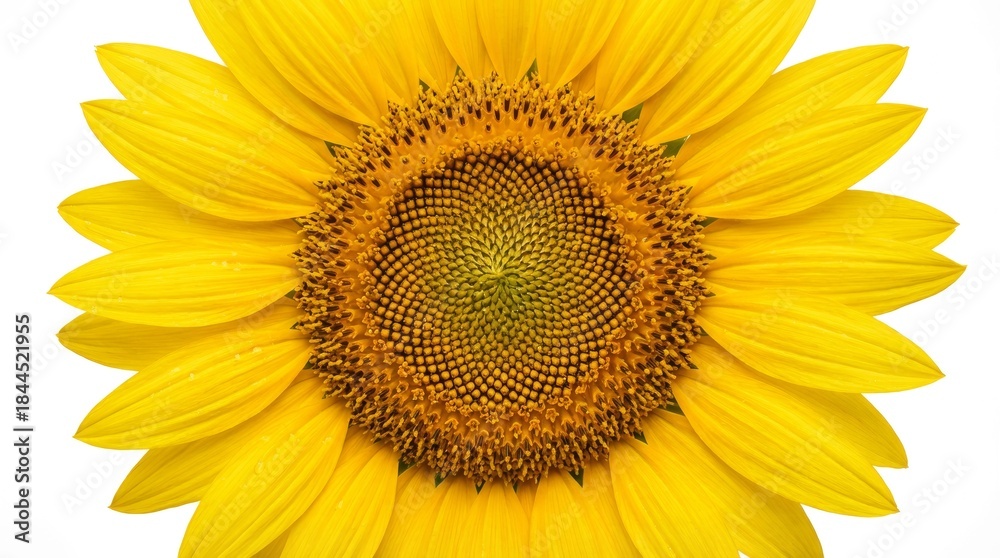 Fototapeta premium Close-up of a bright yellow sunflower.