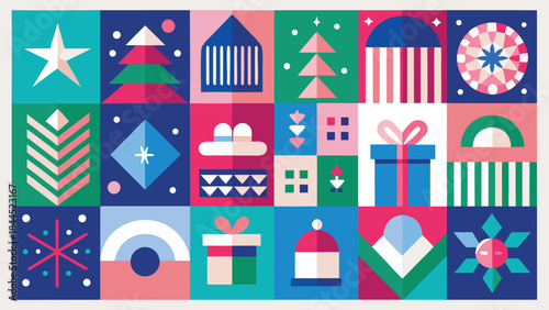 Set of Christmas banners showcasing diverse designs, perfect for enhancing holiday decorations and festivities..eps