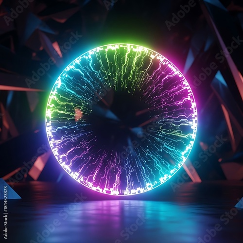 Mystical Orb - A Mesmerizing Display of Light and Energy.