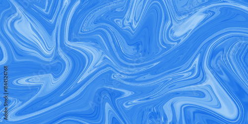 Abstract Blue and White Wavy Pattern. Abstract liquid blue background, can be used for background or wallpaper. abstract Beautiful blue and white Liquid Marble Swirl texture Background or wallpaper.