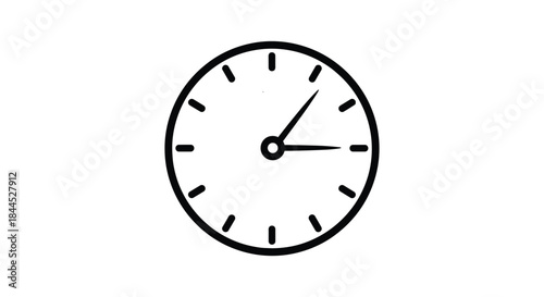 Simple clock showing time