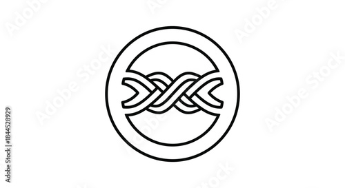 Simple celtic knot design
