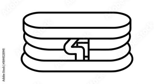 Simple illustration of a hamburger