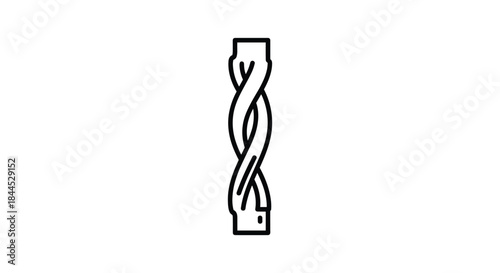Usb cable with twisted design