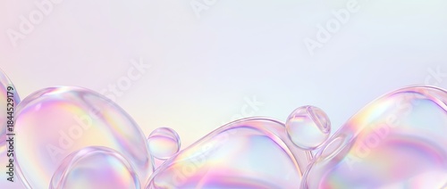 Delicate, iridescent bubble...