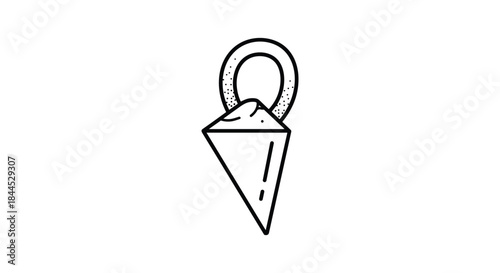 Simple line drawing of a pendulum