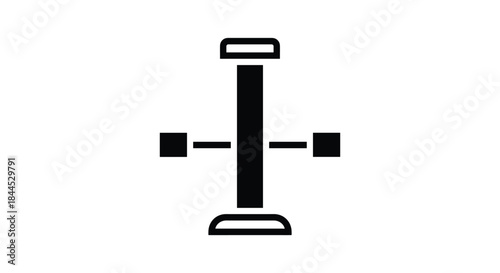 Simple bathroom scale icon