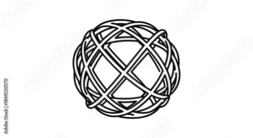 Simple ball of twine illustration