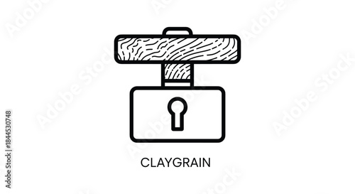 Clay grain safe with lock