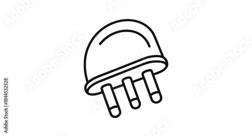 Simple line drawing of electronic component